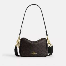 Mini sac bandoulière Carey en Signature Canvas