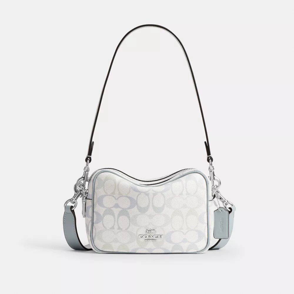 Mini sac bandoulière Carey en Signature Canvas