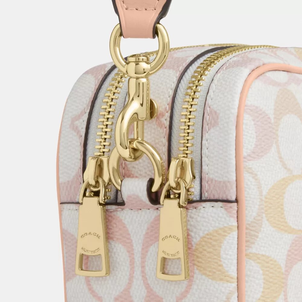 Mini sac bandoulière Carey en Signature Canvas