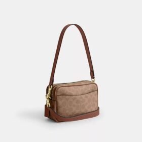 Mini sac bandoulière Carey en Signature Canvas