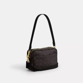 Mini sac bandoulière Carey en Signature Canvas