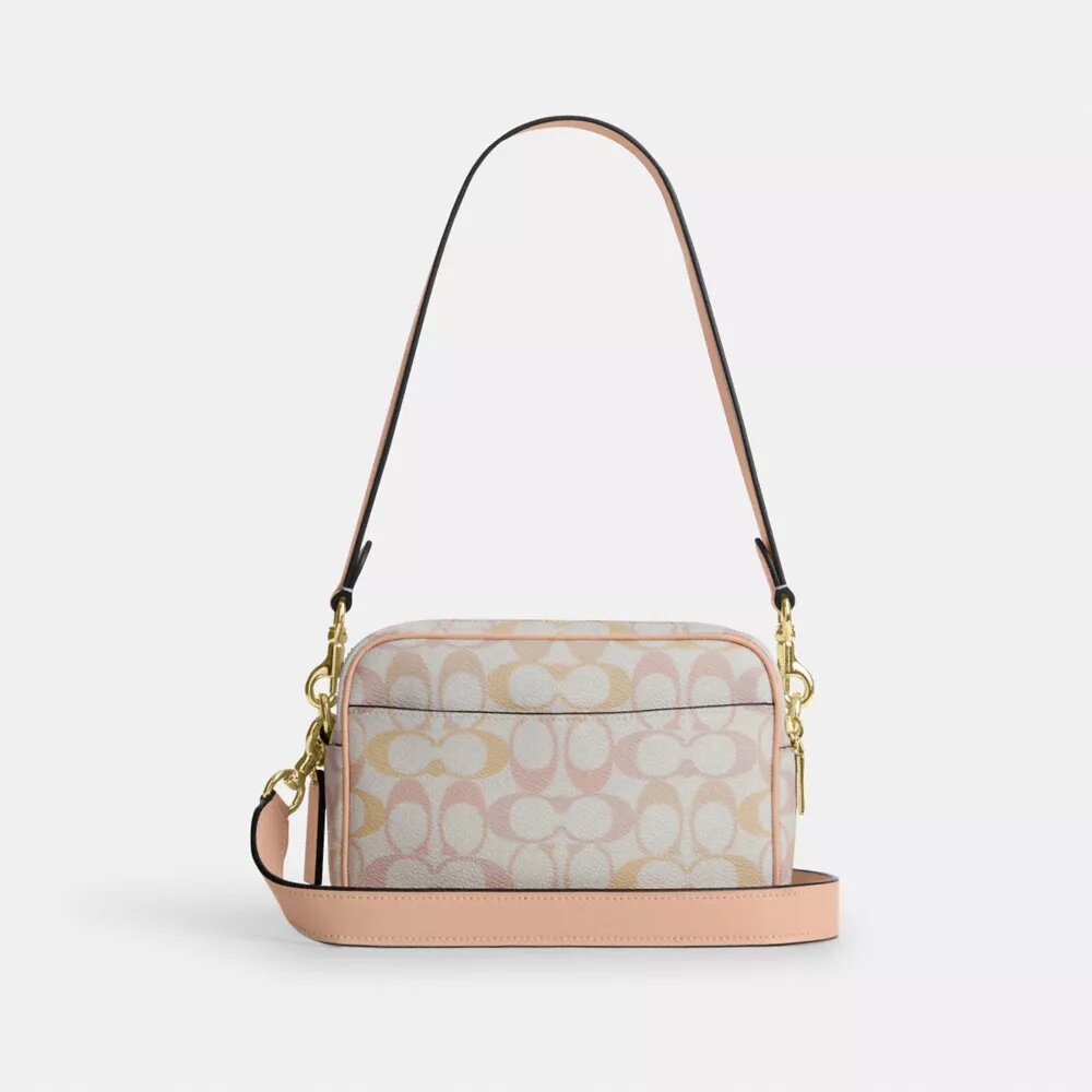 Mini sac bandoulière Carey en Signature Canvas