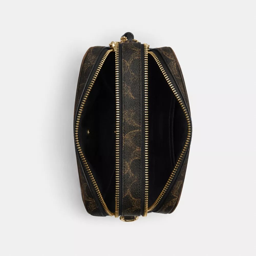 Mini sac à bandoulière Carey en Signature Canvas