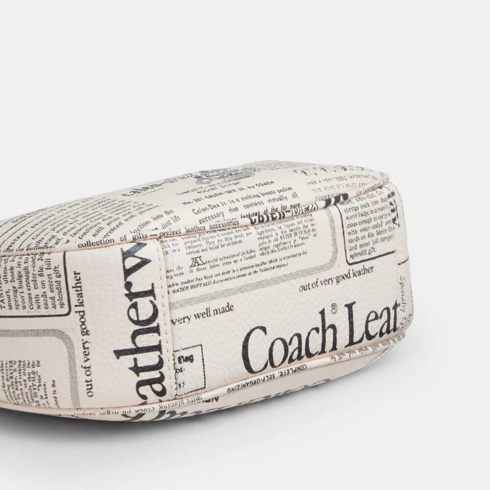 Mini-sac bandoulière Carmen avec imprimé journal