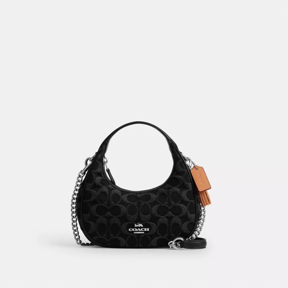 Mini sac bandoulière Carmen en denim emblématique