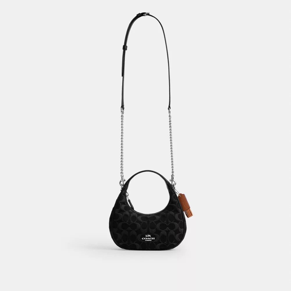 Mini sac bandoulière Carmen en denim emblématique