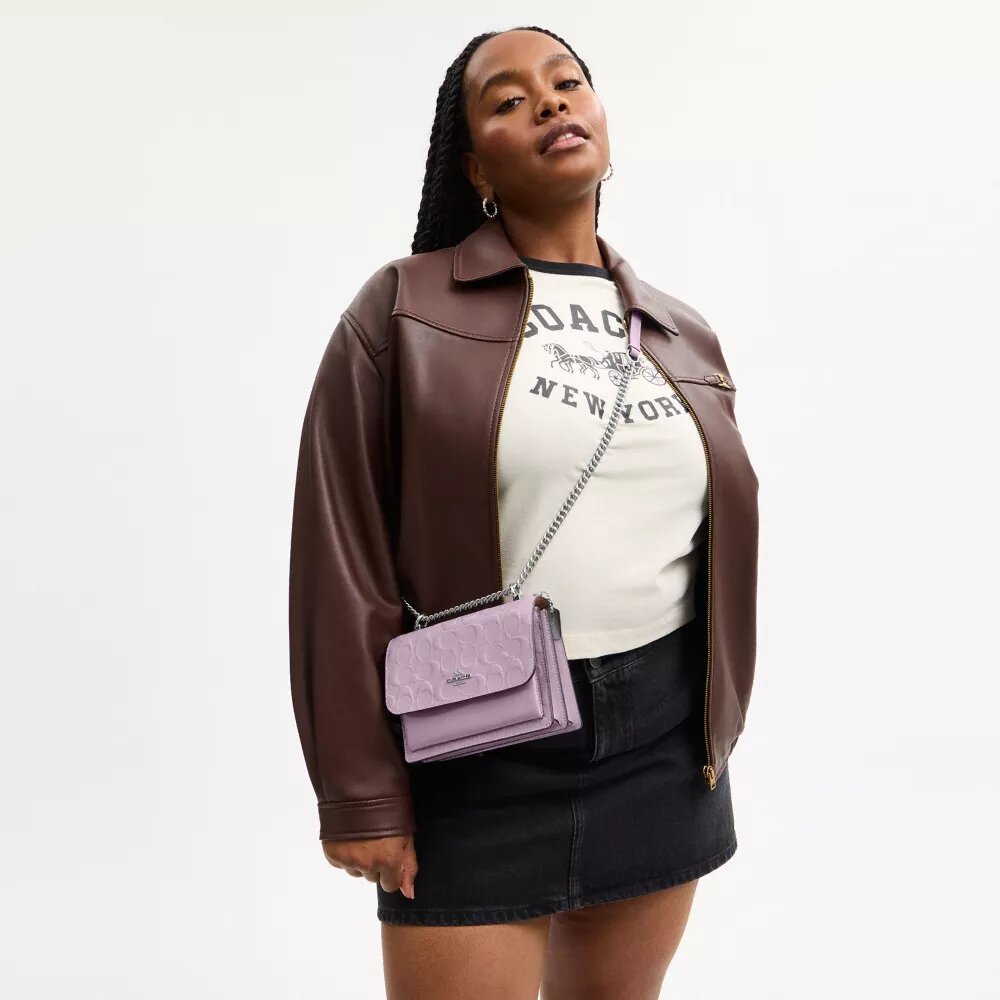 Mini sac bandoulière Klare en cuir emblématique