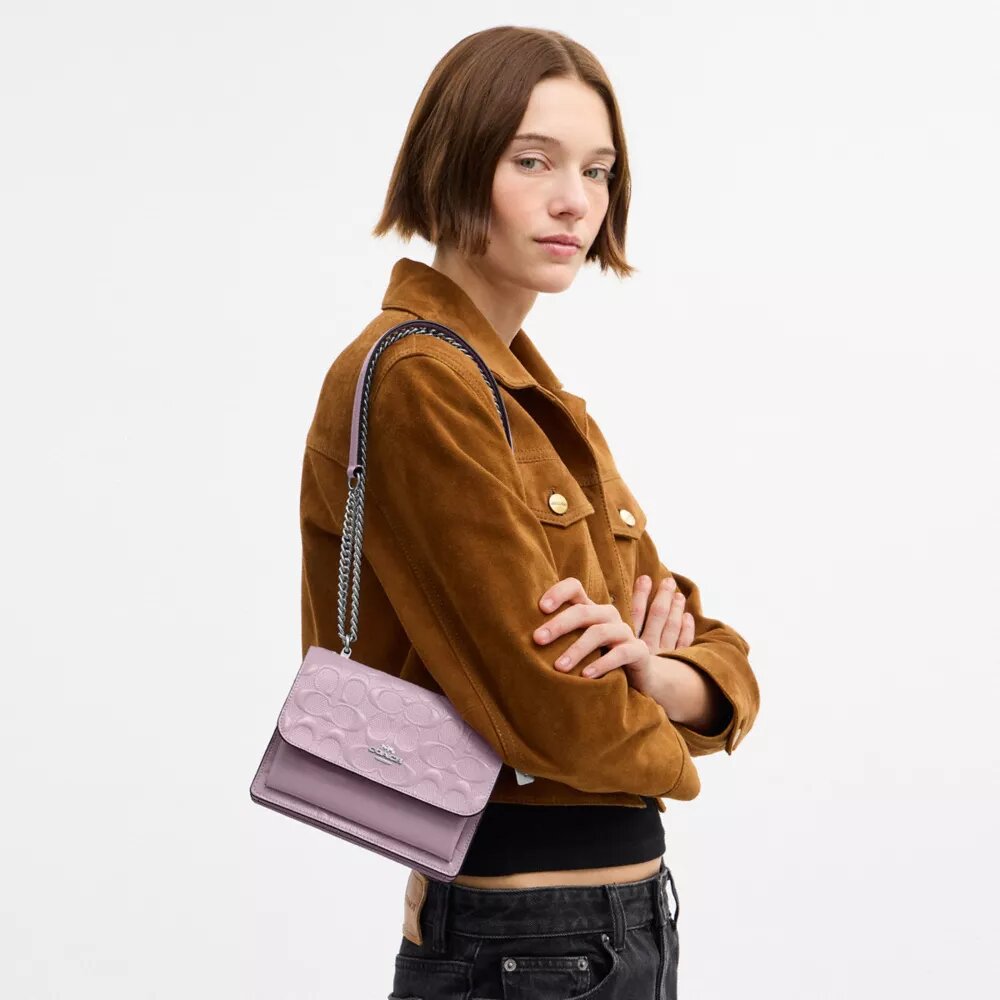 Mini sac bandoulière Klare en cuir emblématique
