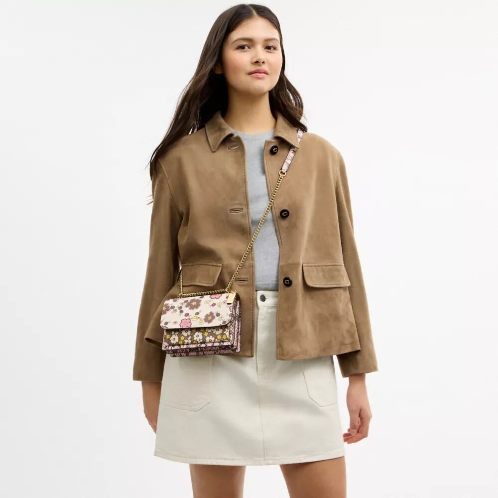 Mini sac bandoulière Klare à imprimé floral