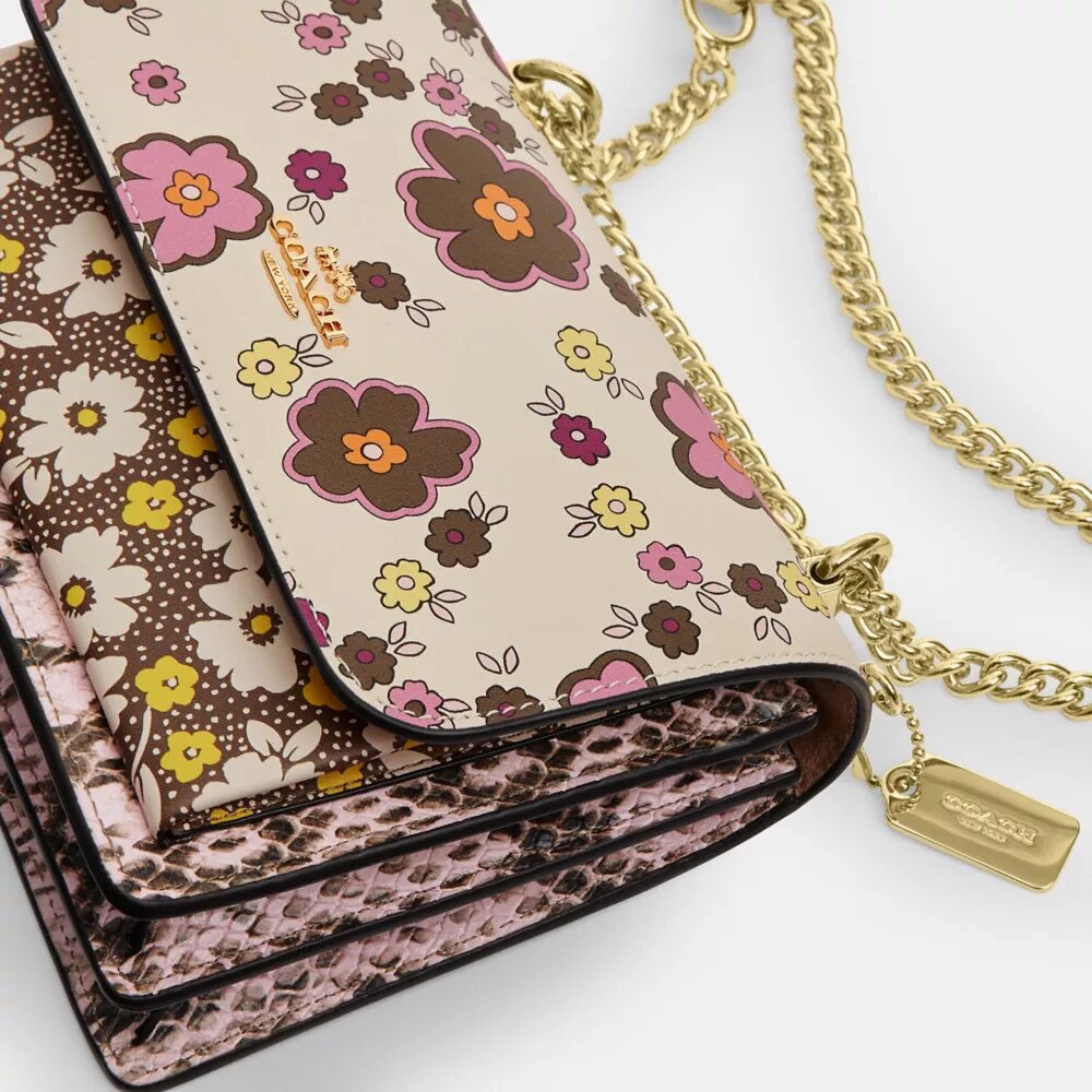 Mini sac bandoulière Klare à imprimé floral