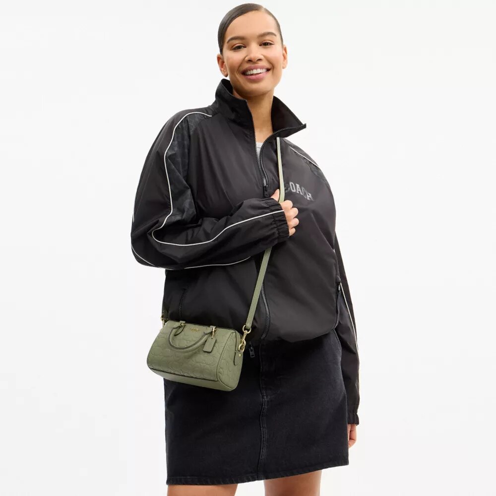 Mini sac bandoulière Rowan en cuir Signature