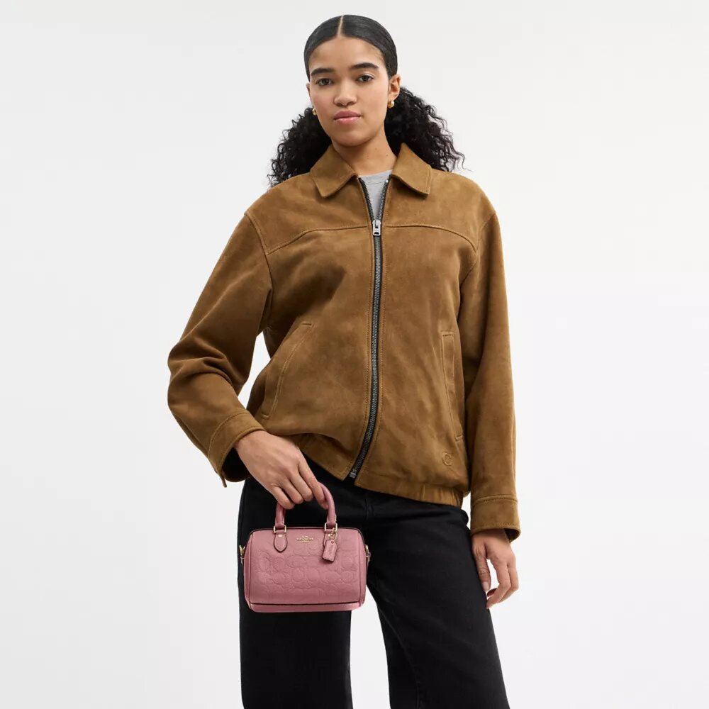 Mini sac bandoulière Rowan en cuir Signature