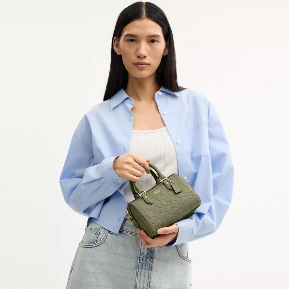 Mini sac bandoulière Rowan en cuir Signature