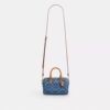 Mini sac bandoulière Rowan en denim emblématique