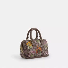 Mini sac bandoulière Rowan en jacquard emblématique avec broderie florale