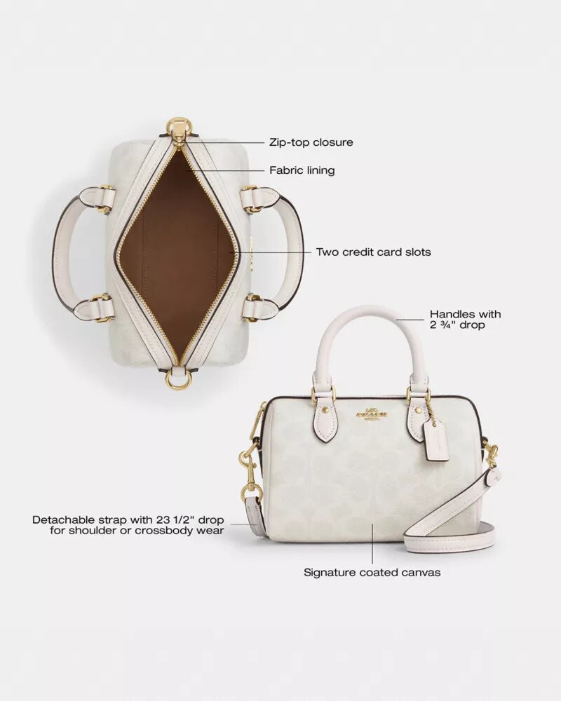 Mini sac bandoulière Rowan en Signature Canvas