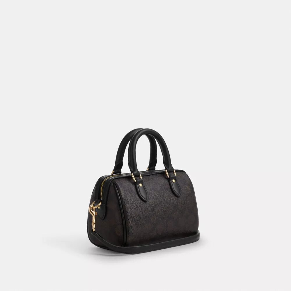Mini sac bandoulière Rowan en Signature Canvas