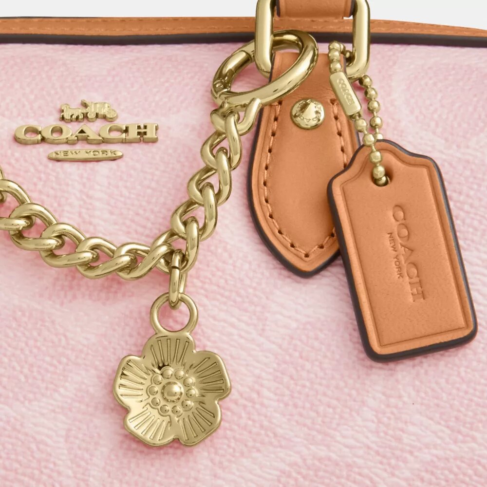 Mini sac bandoulière Rowan en Signature Canvas avec Charms