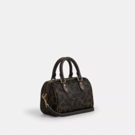 Mini sac bandoulière Rowan en Signature Canvas avec Charms