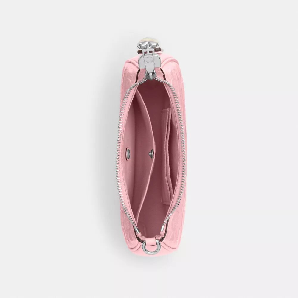 Mini sac bandoulière Teri en cuir emblématique avec breloque en forme de cœur
