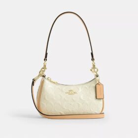 Mini sac bandoulière Teri en cuir signature