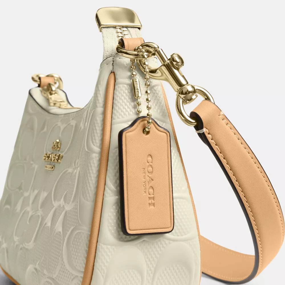 Mini sac bandoulière Teri en cuir signature
