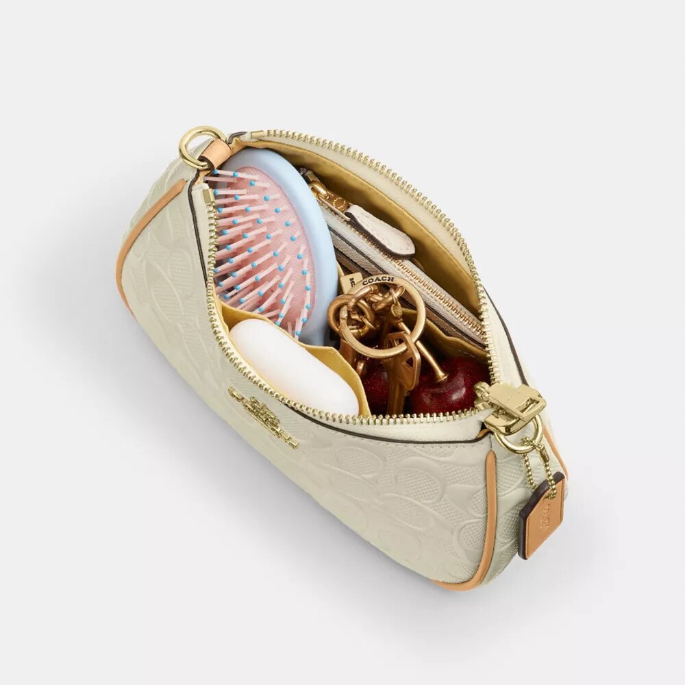 Mini sac bandoulière Teri en cuir signature