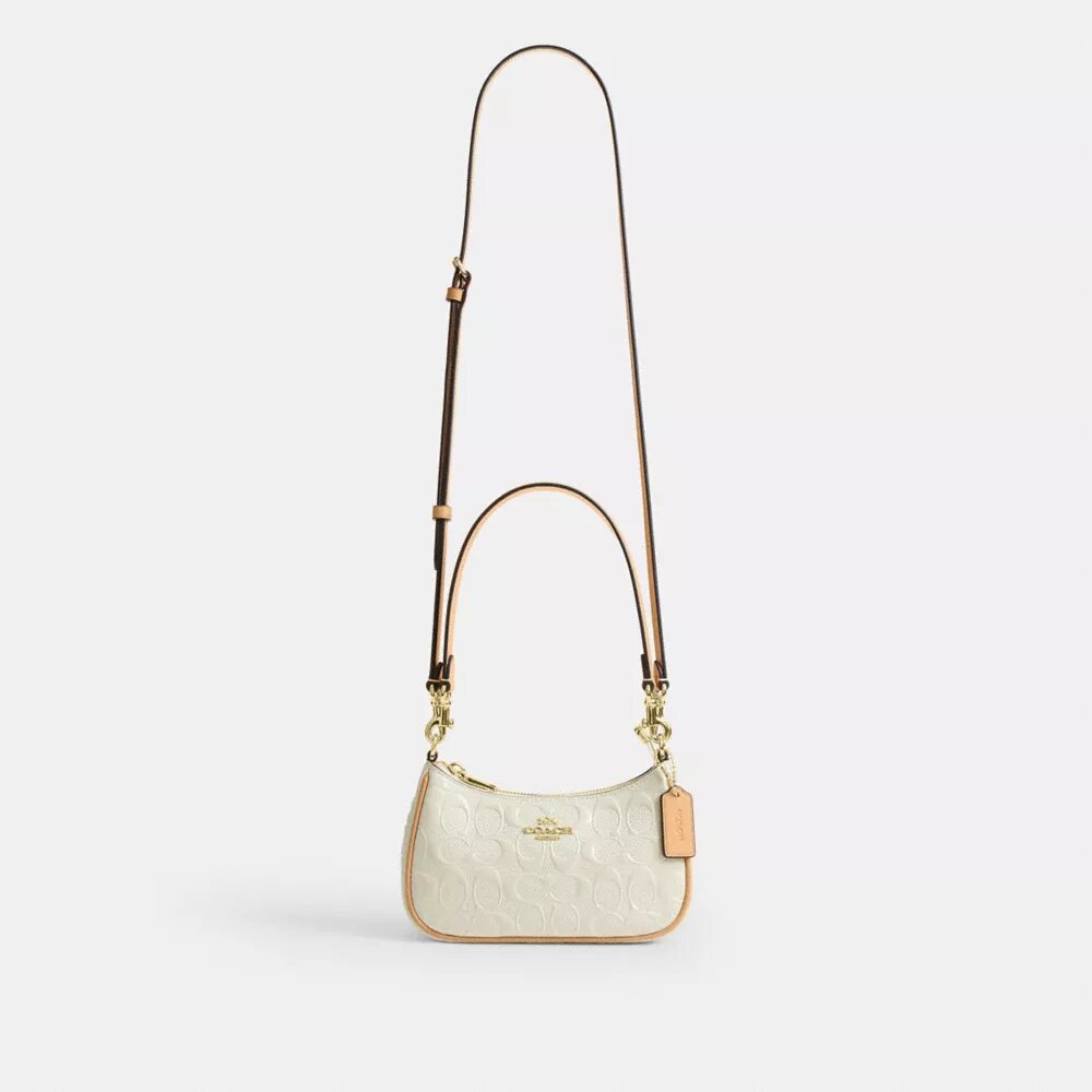 Mini sac bandoulière Teri en cuir signature