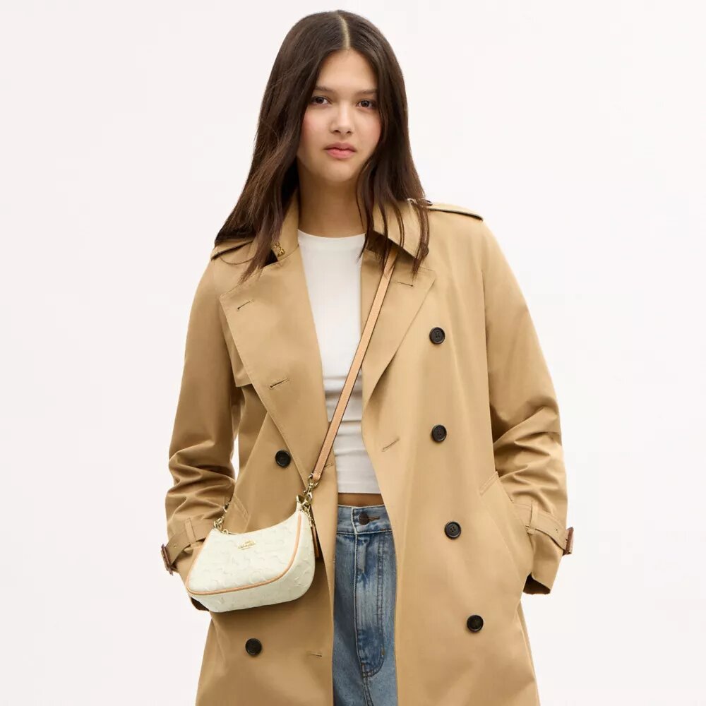 Mini sac bandoulière Teri en cuir signature