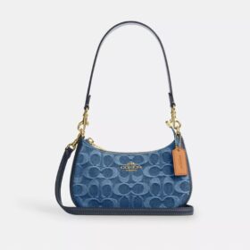 Mini sac à bandoulière Teri en denim emblématique