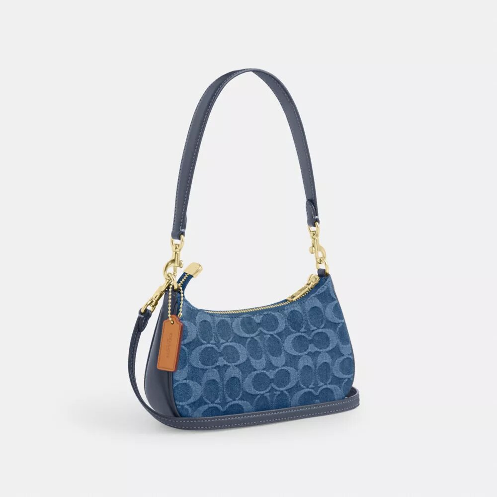 Mini sac à bandoulière Teri en denim emblématique