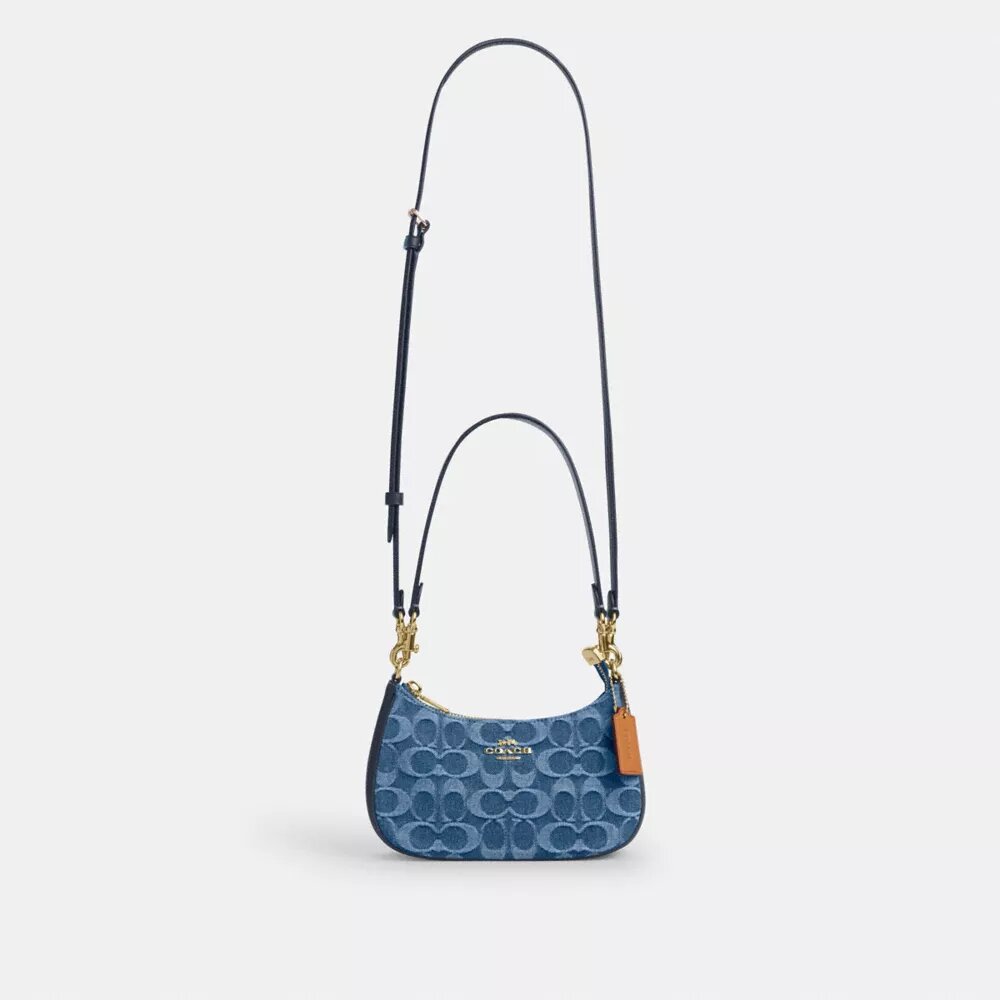 Mini sac à bandoulière Teri en denim emblématique