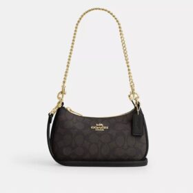 Mini sac bandoulière Teri en Signature Canvas