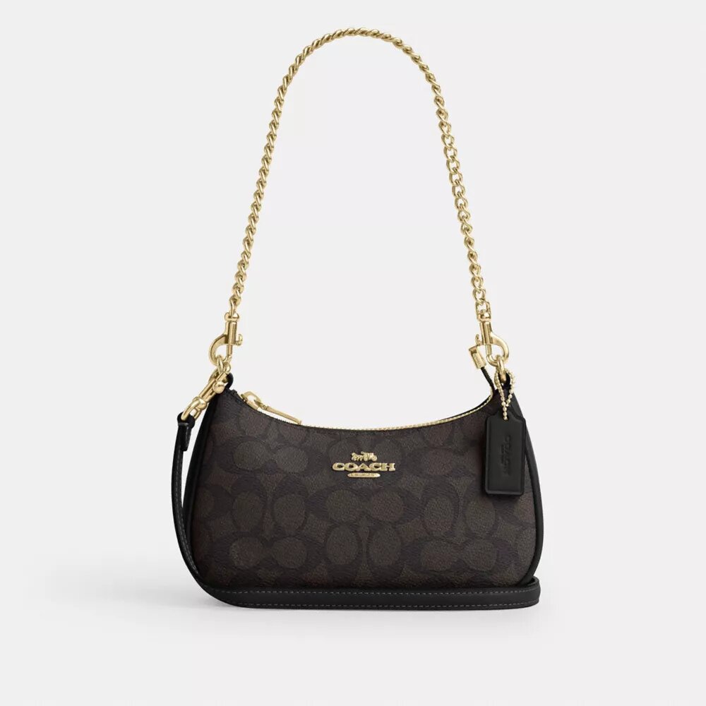 Mini sac bandoulière Teri en Signature Canvas