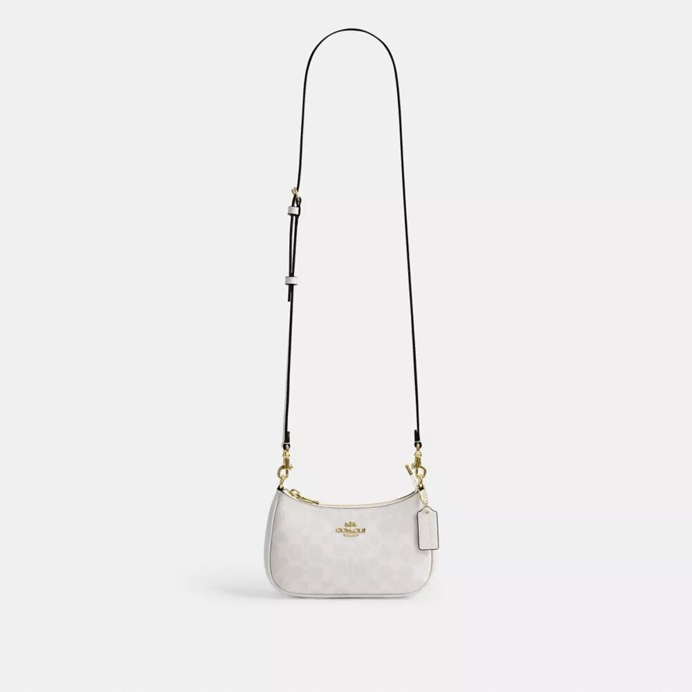 Mini sac bandoulière Teri en Signature Canvas