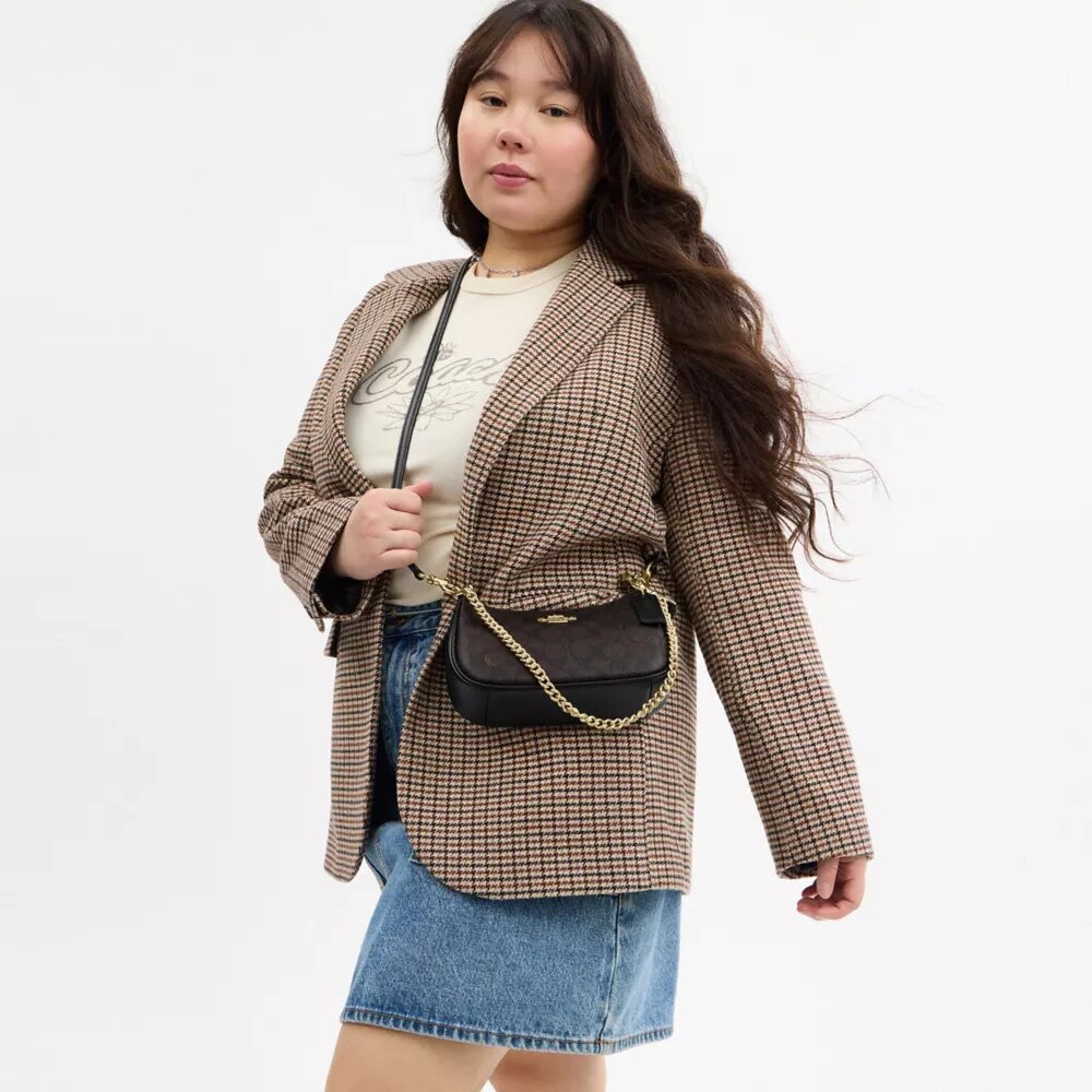 Mini sac bandoulière Teri en Signature Canvas