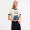 Mini-sac à cordon Faye en denim Signature
