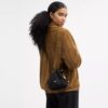 Mini-sac à cordon Faye en denim Signature