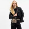 Mini-sac à cordon Faye en jacquard emblématique avec broderie florale
