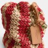 Mini-sac à cordon Faye à rayures