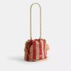 Mini-sac à cordon Faye à rayures