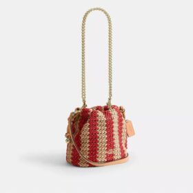 Mini-sac à cordon Faye à rayures