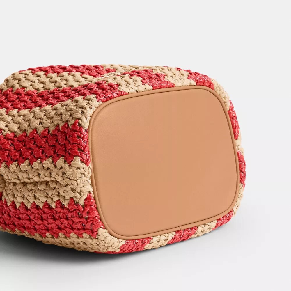 Mini-sac à cordon Faye à rayures