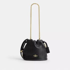 Mini-sac Faye à cordon de serrage et matelassage