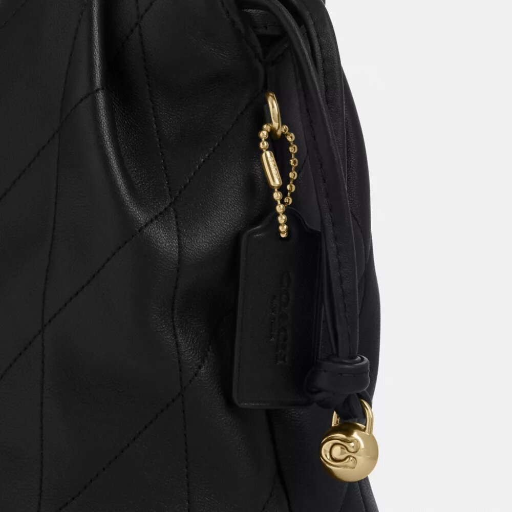 Mini-sac Faye à cordon de serrage et matelassage