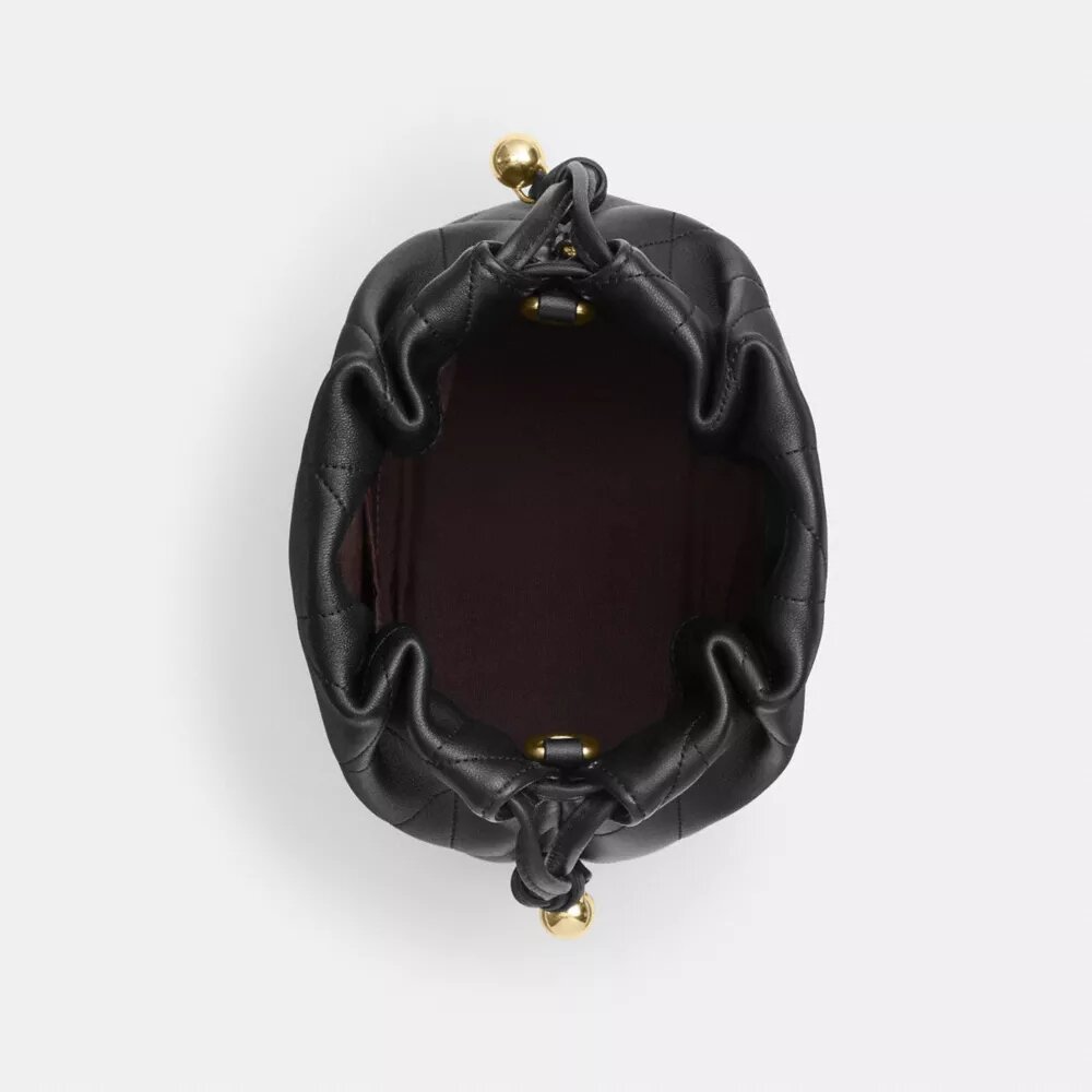 Mini-sac Faye à cordon de serrage et matelassage