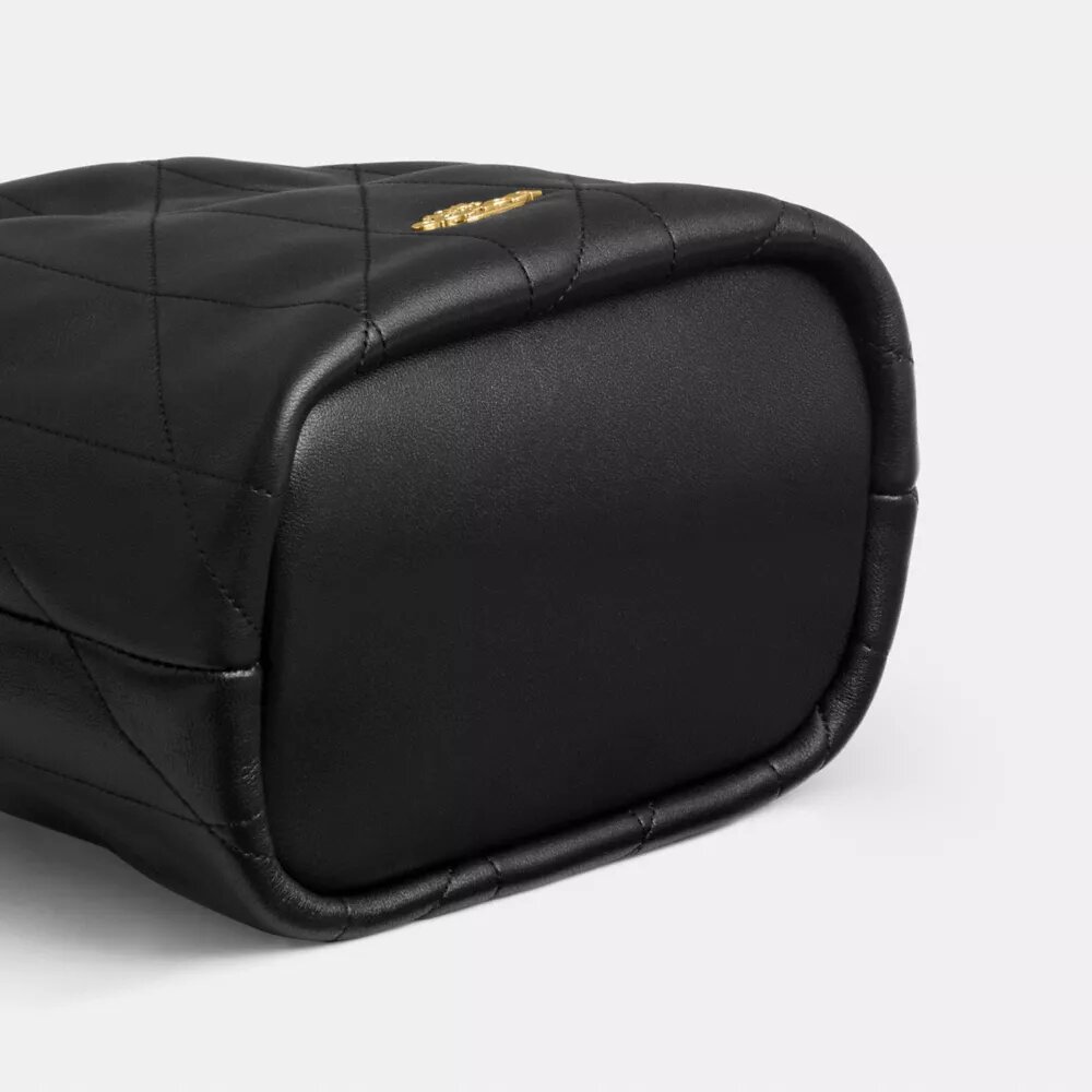 Mini-sac Faye à cordon de serrage et matelassage