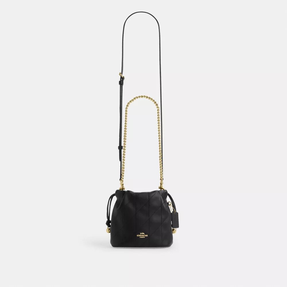 Mini-sac Faye à cordon de serrage et matelassage
