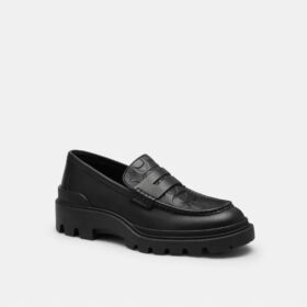 Mocassins en cuir emblématique