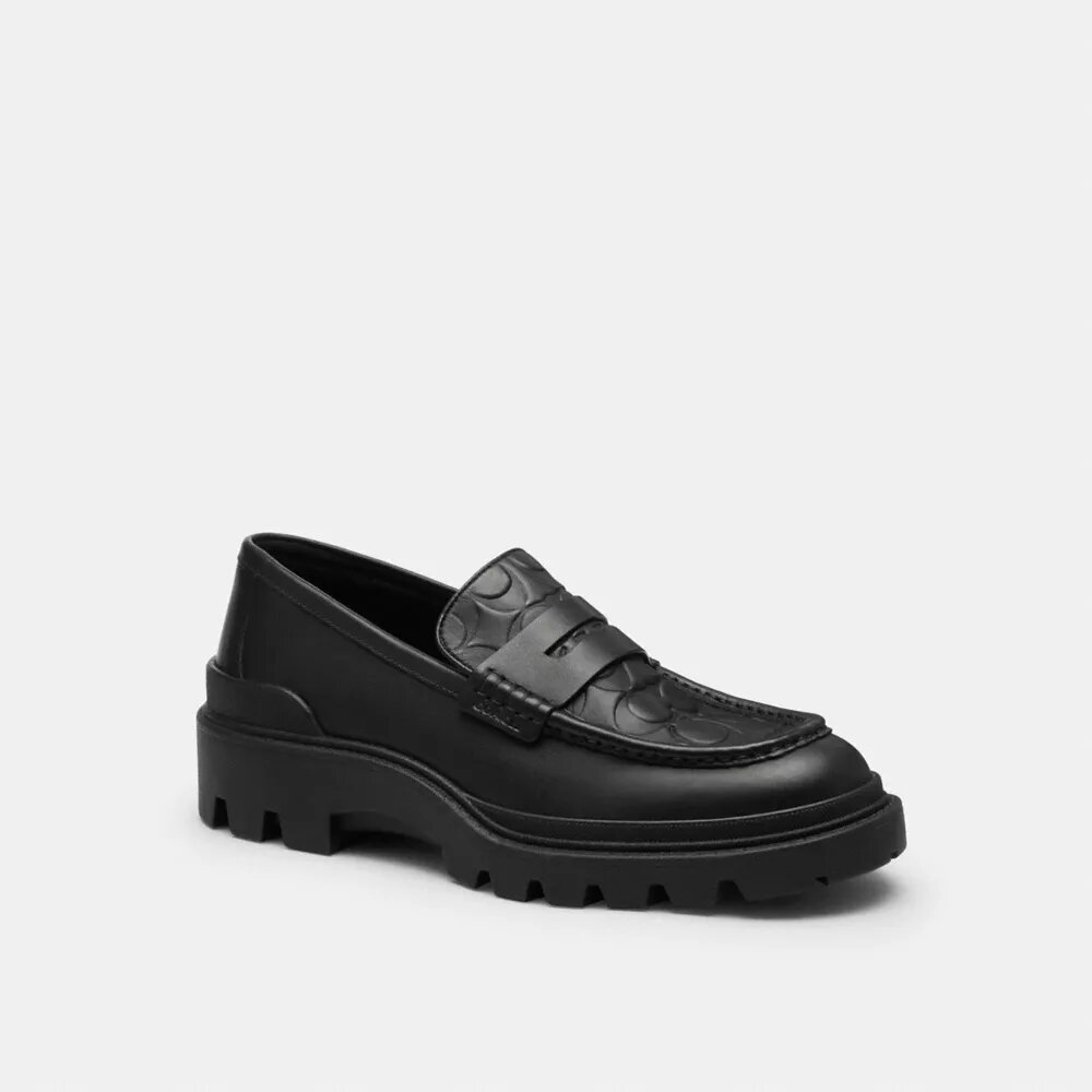 Mocassins en cuir emblématique